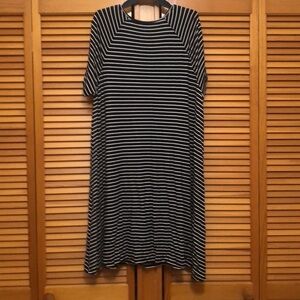 Old navy black white striped dress